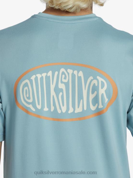 albastru cameo 8-16 mix session upf 50 tricou de surf cu mânecă scurtă XT6B2013 băieți Quiksilver