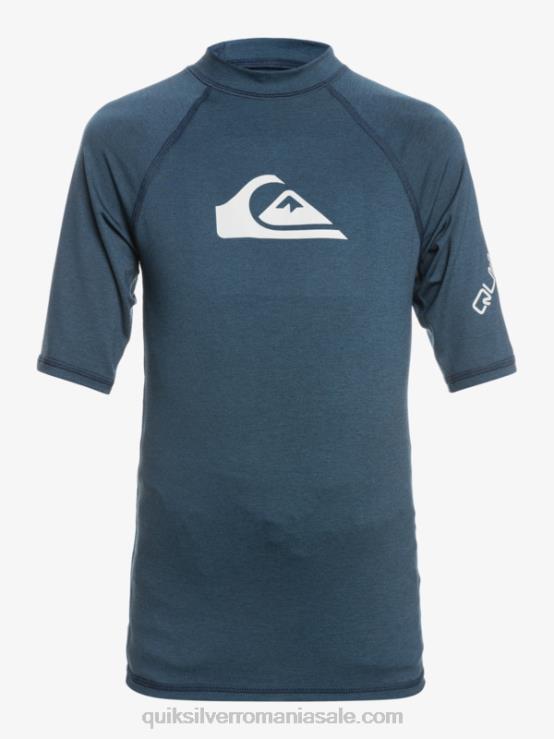 blazer bleumarin heather 8-16 all time ss tineret s/sl tricou surf XT6B2061 băieți Quiksilver