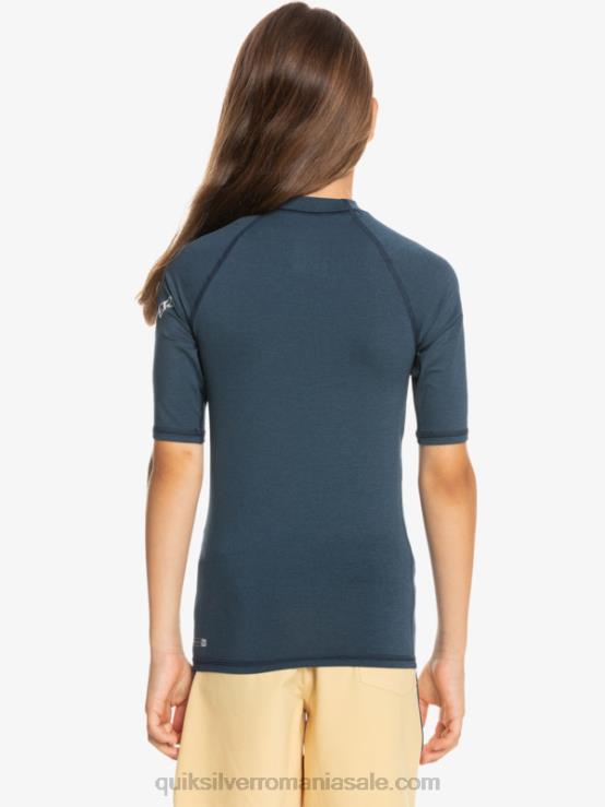 blazer bleumarin heather 8-16 all time ss tineret s/sl tricou surf XT6B2061 băieți Quiksilver
