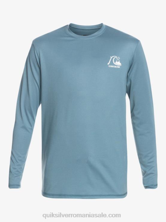 erica albastră de provincie Tricou surf 8-16 heritage heather cu mânecă lungă upf 50 XT6B2201 băieți Quiksilver