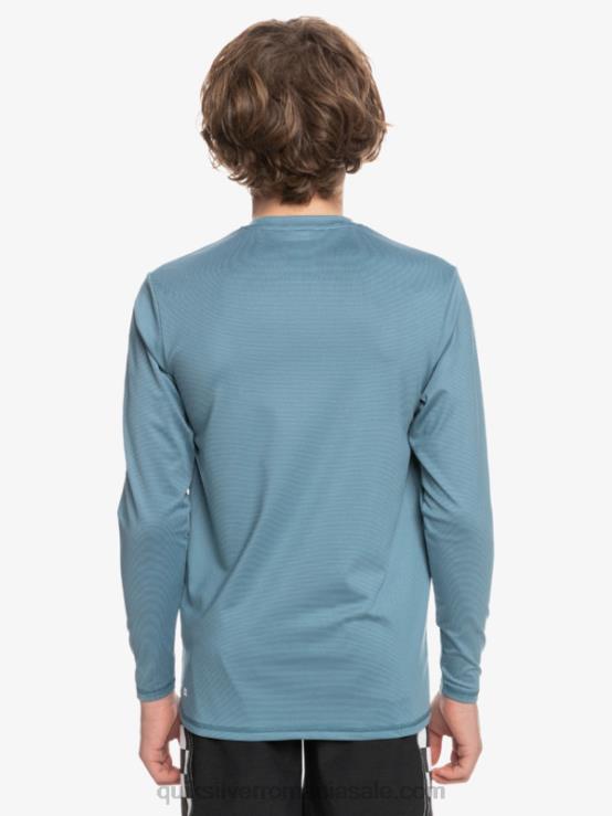 erica albastră de provincie Tricou surf 8-16 heritage heather cu mânecă lungă upf 50 XT6B2201 băieți Quiksilver