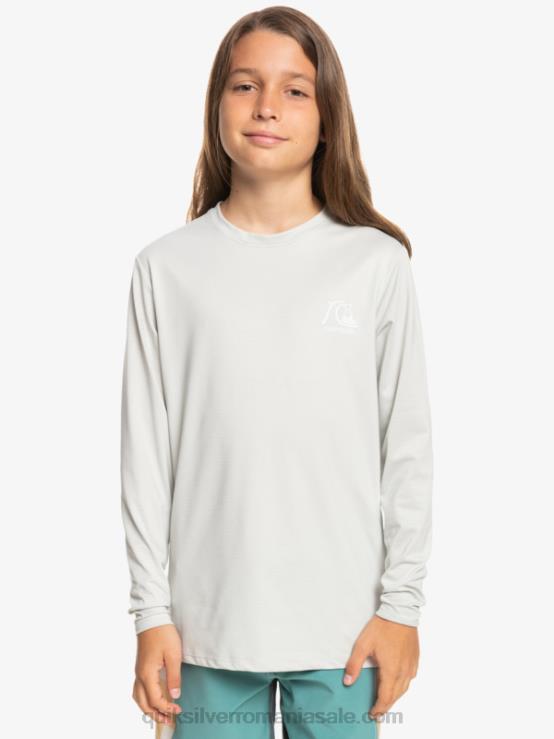 erica violet gri Tricou surf 8-16 heritage heather cu mânecă lungă upf 50 XT6B2198 băieți Quiksilver