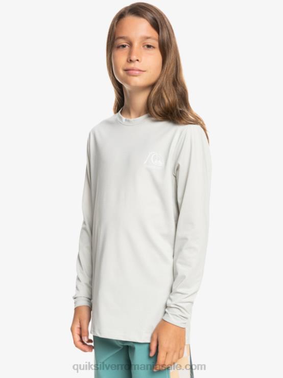 erica violet gri Tricou surf 8-16 heritage heather cu mânecă lungă upf 50 XT6B2198 băieți Quiksilver