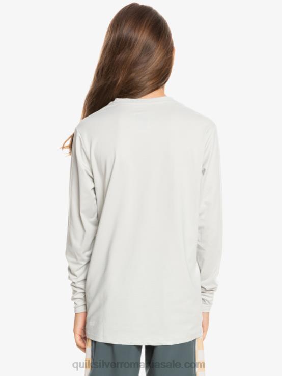 erica violet gri Tricou surf 8-16 heritage heather cu mânecă lungă upf 50 XT6B2198 băieți Quiksilver