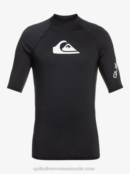 negru 2-7 all time cu mânecă scurtă upf 50 rashguard XT6B2127 băieți Quiksilver