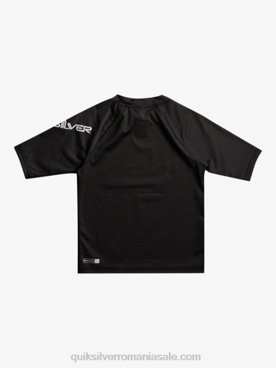negru 2-7 all time cu mânecă scurtă upf 50 rashguard XT6B2127 băieți Quiksilver