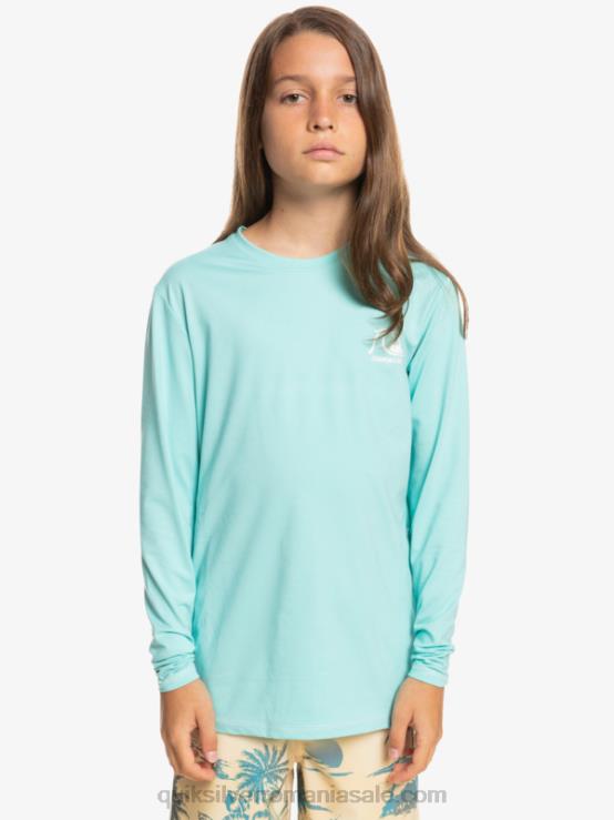 înger albastru erica Tricou surf 8-16 heritage heather cu mânecă lungă upf 50 XT6B2199 băieți Quiksilver