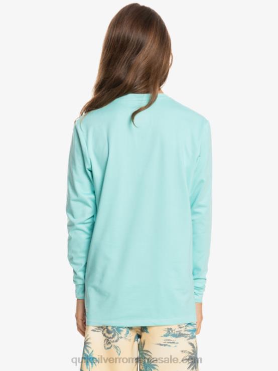 înger albastru erica Tricou surf 8-16 heritage heather cu mânecă lungă upf 50 XT6B2199 băieți Quiksilver