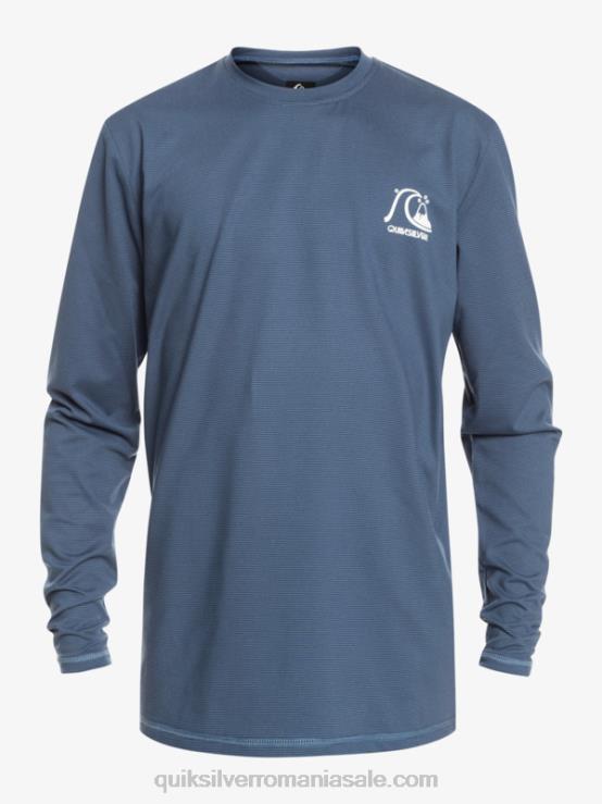 însemne albastre erica Tricou surf 8-16 heritage heather cu mânecă lungă upf 50 XT6B2203 băieți Quiksilver