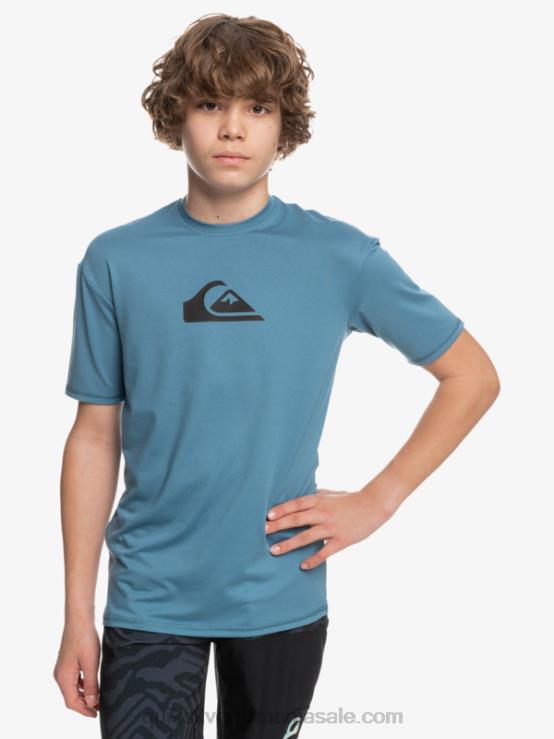 provencial 8-16 tricou cu mânecă scurtă cu dungi scurte upf 50 surf XT6B2138 băieți Quiksilver