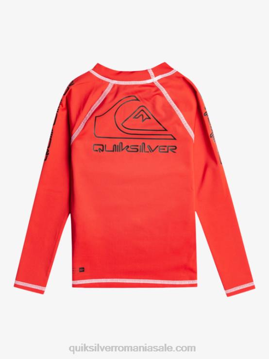 rosu cu risc ridicat 2-7 în turneu mânecă lungă upf 50 rashguard XT6B2220 băieți Quiksilver