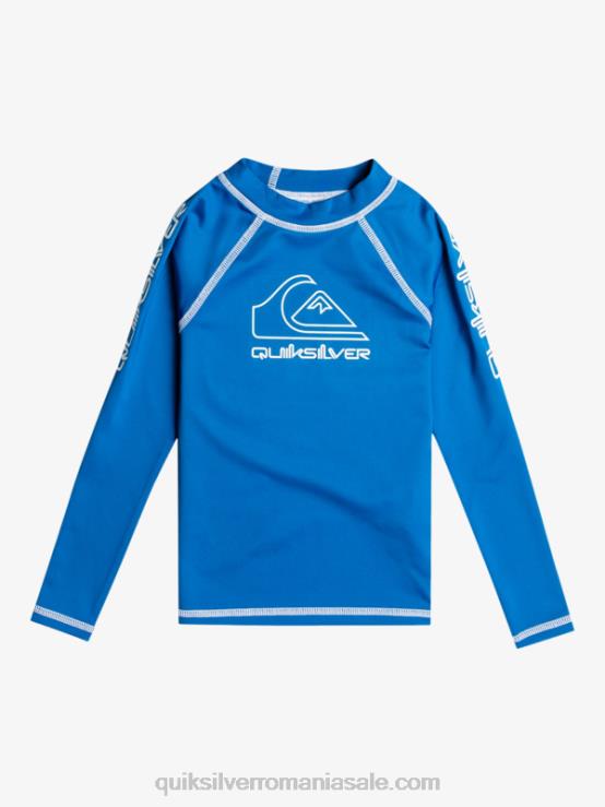 snorkel albastru 2-7 în turneu mânecă lungă upf 50 rashguard XT6B2219 băieți Quiksilver