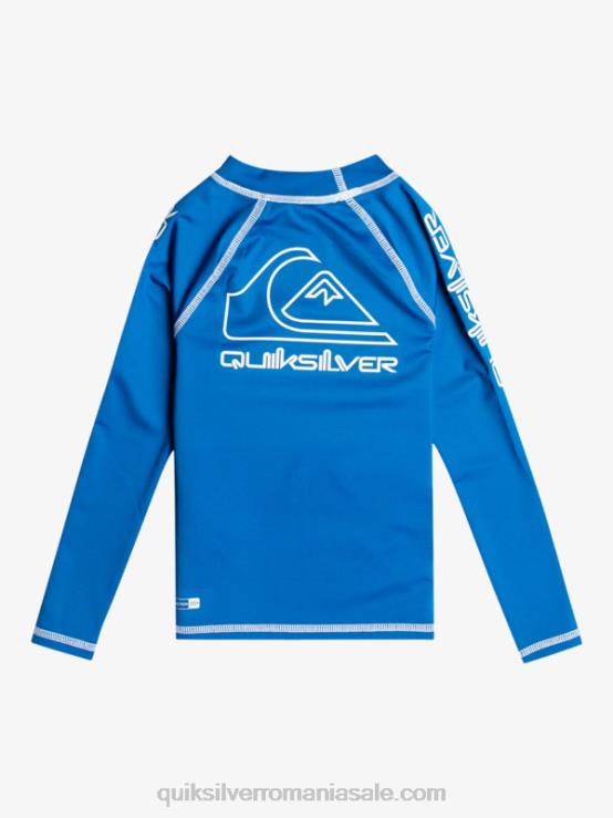 snorkel albastru 2-7 în turneu mânecă lungă upf 50 rashguard XT6B2219 băieți Quiksilver