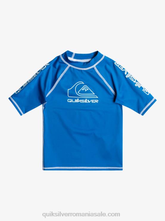 snorkel albastru 2-7 în turneu mânecă scurtă upf 50 rashguard XT6B2114 băieți Quiksilver