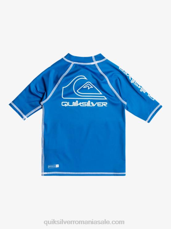 snorkel albastru 2-7 în turneu mânecă scurtă upf 50 rashguard XT6B2114 băieți Quiksilver