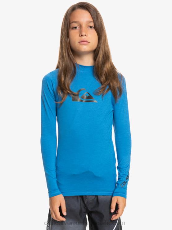 snorkel albastru erica 8-16 all time ls youth l/sl surf trie XT6B2100 băieți Quiksilver