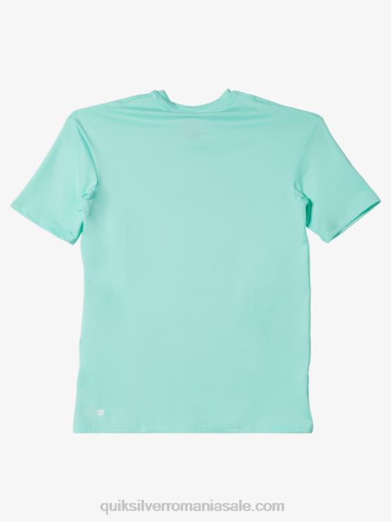 sticla de plaja 8-16 tricou cu mânecă scurtă cu dungi scurte upf 50 surf XT6B2137 băieți Quiksilver
