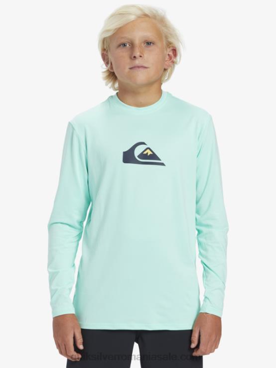 sticla de plaja 8-16 tricou de surf pentru tineret l/sl cu dungi solide XT6B2120 băieți Quiksilver