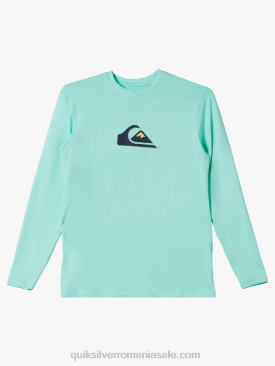 sticla de plaja 8-16 tricou de surf pentru tineret l/sl cu dungi solide XT6B2120 băieți Quiksilver