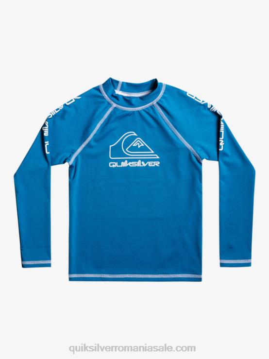 vallarta albastru 2-7 în turneu mânecă lungă upf 50 rashguard XT6B2222 băieți Quiksilver