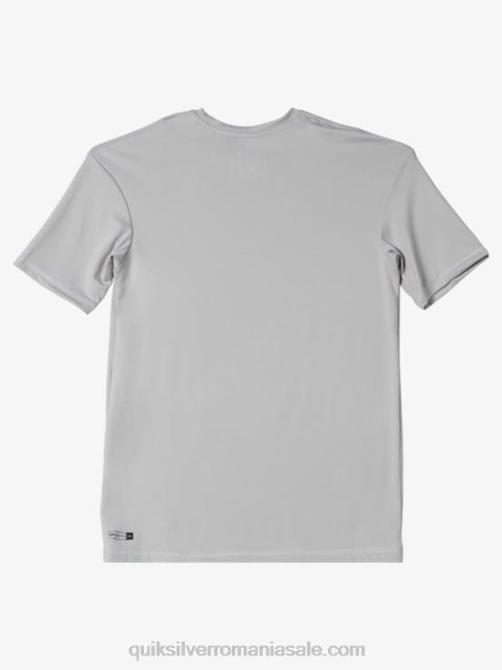 violet cenușiu 8-16 tricou cu mânecă scurtă cu dungi scurte upf 50 surf XT6B2135 băieți Quiksilver