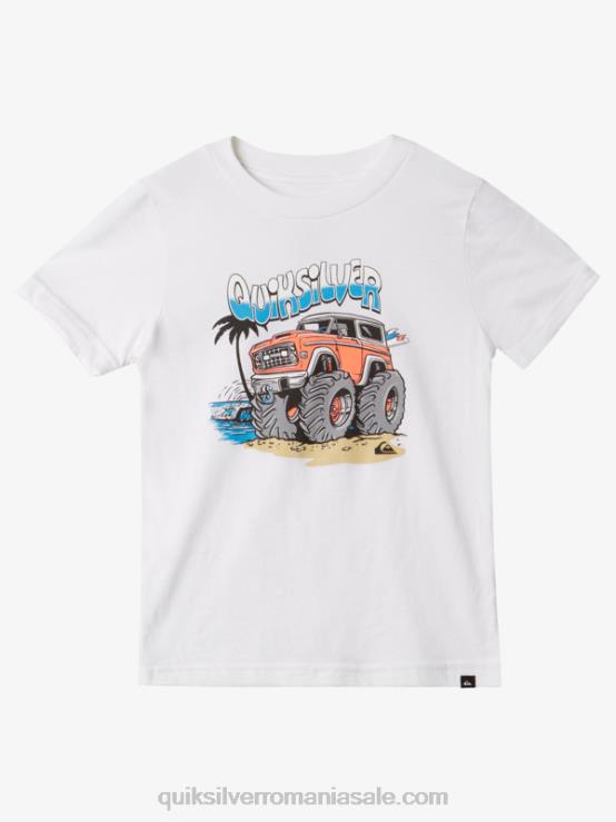 alb 2-7 tricou parcat dublu XT6B1973 băieți Quiksilver