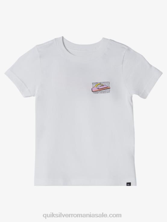 alb 2-7 tricou retro fade XT6B2145 băieți Quiksilver