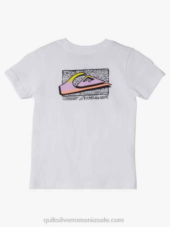 alb 2-7 tricou retro fade XT6B2145 băieți Quiksilver