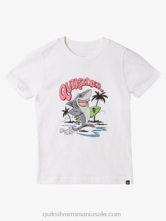 alb 2-7 tricou spălat XT6B1970 băieți Quiksilver