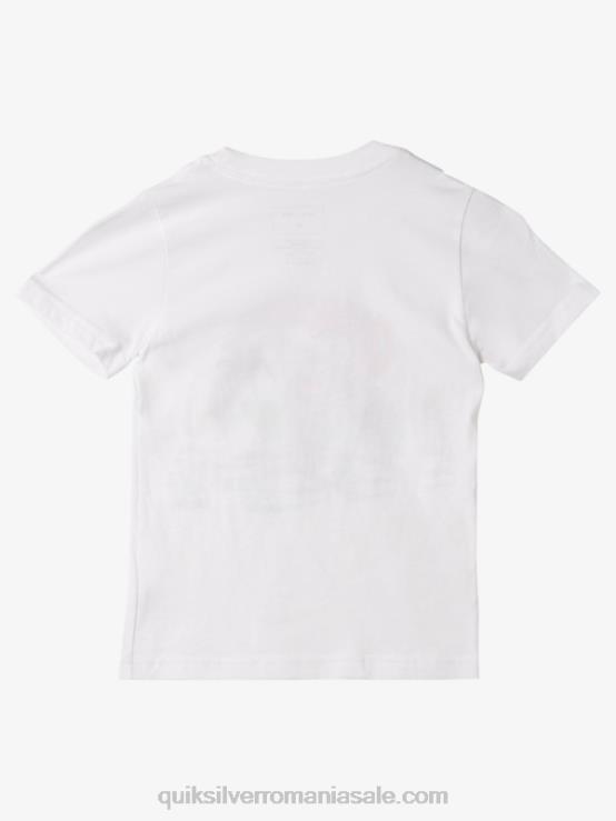 alb 2-7 tricou spălat XT6B1970 băieți Quiksilver