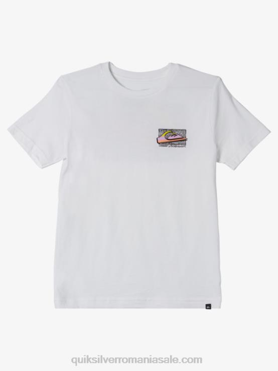 alb 8-16 tricou retro fade XT6B2123 băieți Quiksilver
