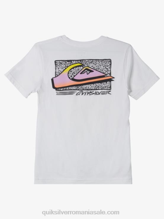 alb 8-16 tricou retro fade XT6B2123 băieți Quiksilver