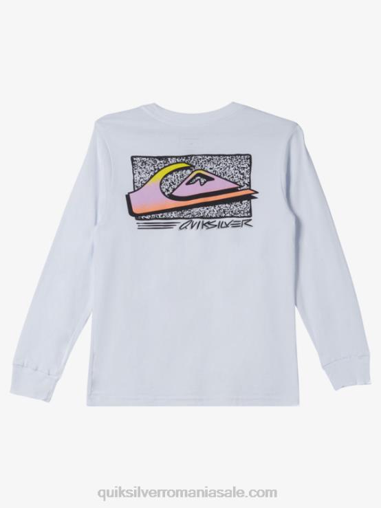 alb 8-16 tricou retro fade XT6B2192 băieți Quiksilver