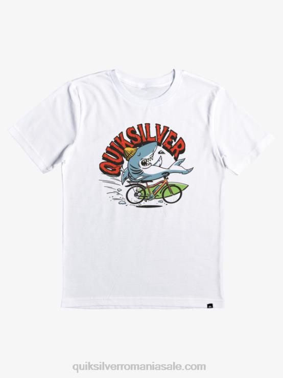 alb Tricou 2-7 la riscuri XT6B2170 băieți Quiksilver