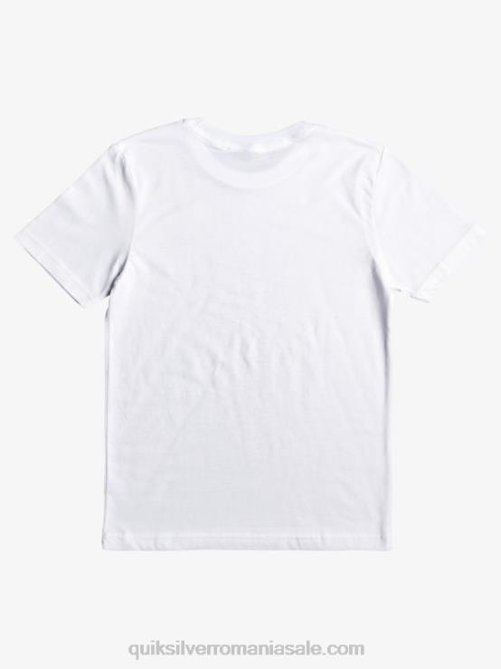 alb Tricou 2-7 la riscuri XT6B2170 băieți Quiksilver