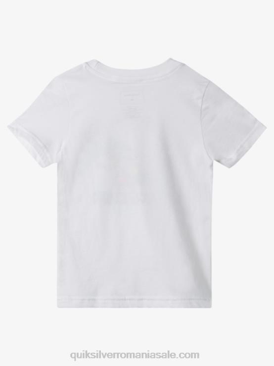 alb Tricou 2-7 minte pașnică XT6B1937 băieți Quiksilver