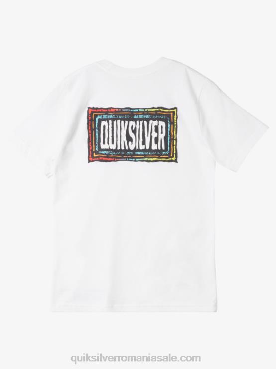 alb Tricou 8-16 ecou beat XT6B1980 băieți Quiksilver