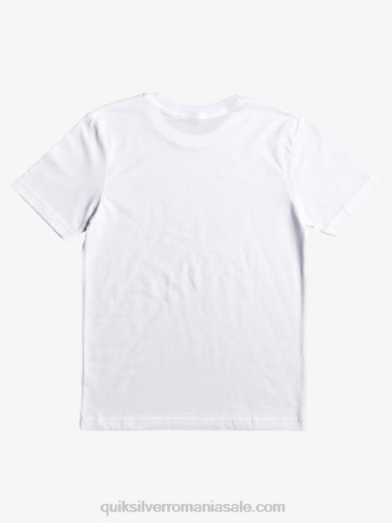 alb Tricou 8-16 mai mare XT6B2209 băieți Quiksilver