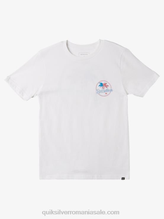 alb Tricou 8-16 palmieri XT6B1956 băieți Quiksilver