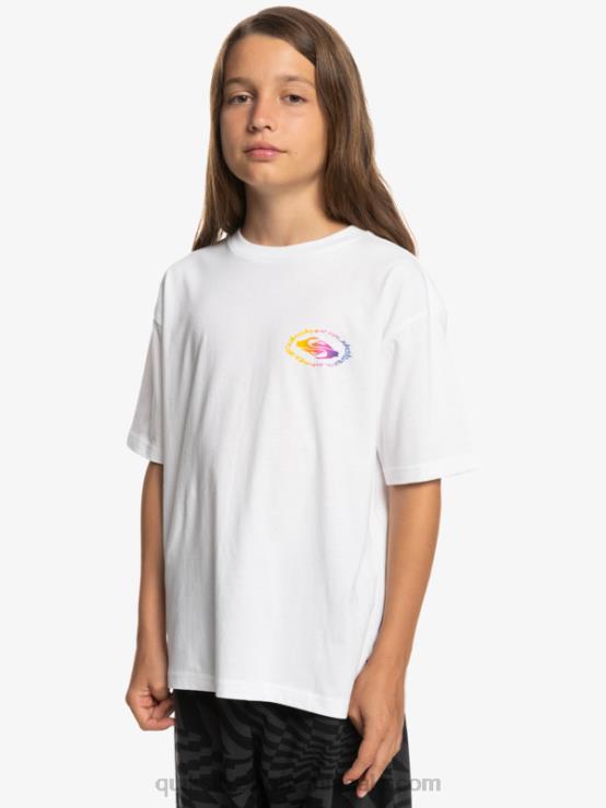 alb Tricou cu steag radical 8-16 XT6B1967 băieți Quiksilver