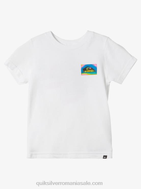 alb Tricou flux de 2-7 culori XT6B2094 băieți Quiksilver