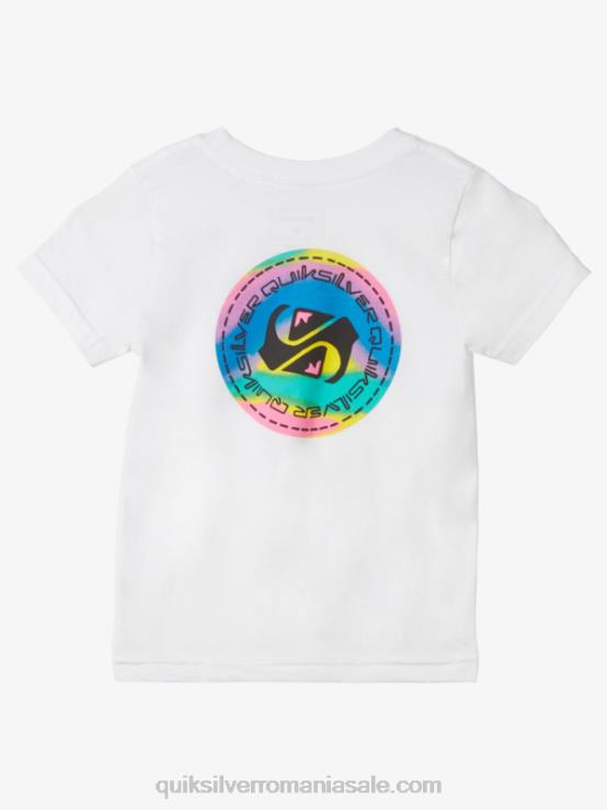alb Tricou flux de 2-7 culori XT6B2094 băieți Quiksilver