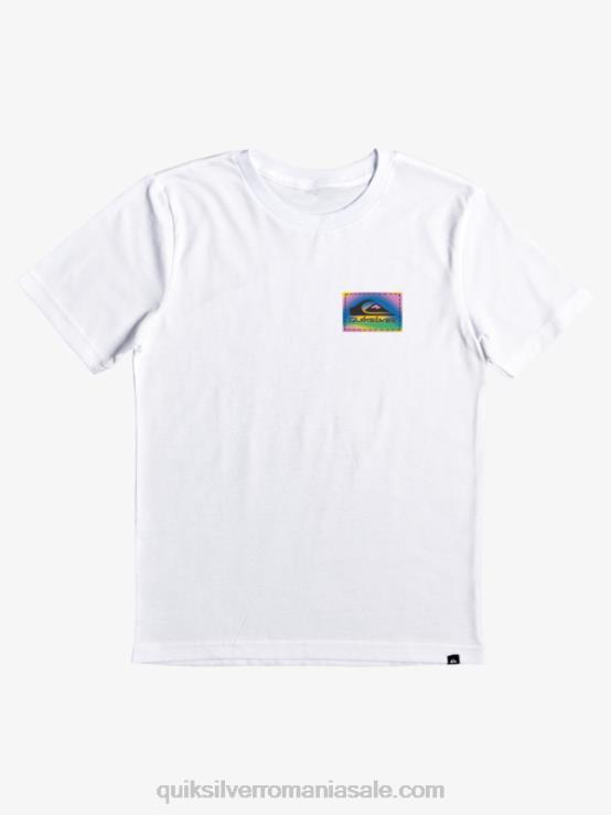 alb Tricou flux de 8-16 culori XT6B2172 băieți Quiksilver