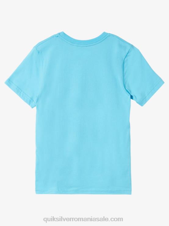 albastru râu 8-16 comp logo tricou XT6B1962 băieți Quiksilver