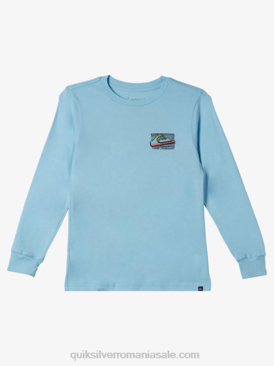 cer albastru 8-16 tricou retro fade XT6B2193 băieți Quiksilver