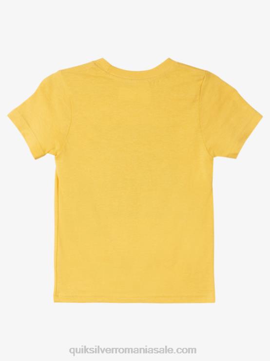 galbenus galben 2-7 tricou soare de la miezul nopții XT6B1964 băieți Quiksilver