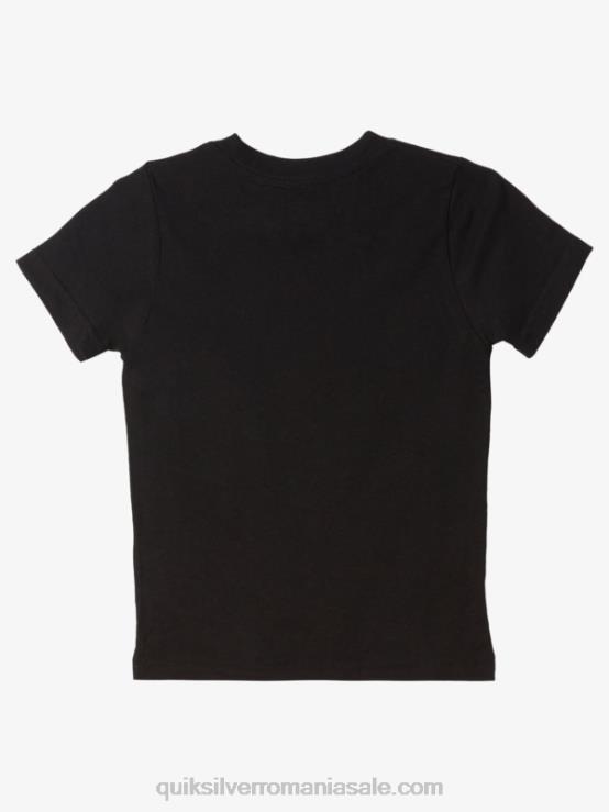 negru 2-7 tricou parcat dublu XT6B1974 băieți Quiksilver