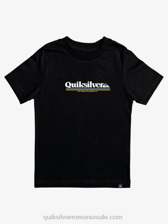 negru 8-16 tricou între rânduri XT6B2091 băieți Quiksilver