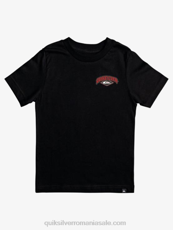 negru Tricou 8-16 surfer oftune XT6B2177 băieți Quiksilver