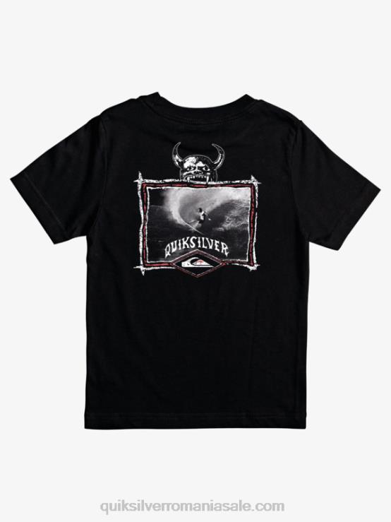 negru Tricou 8-16 surfer oftune XT6B2177 băieți Quiksilver